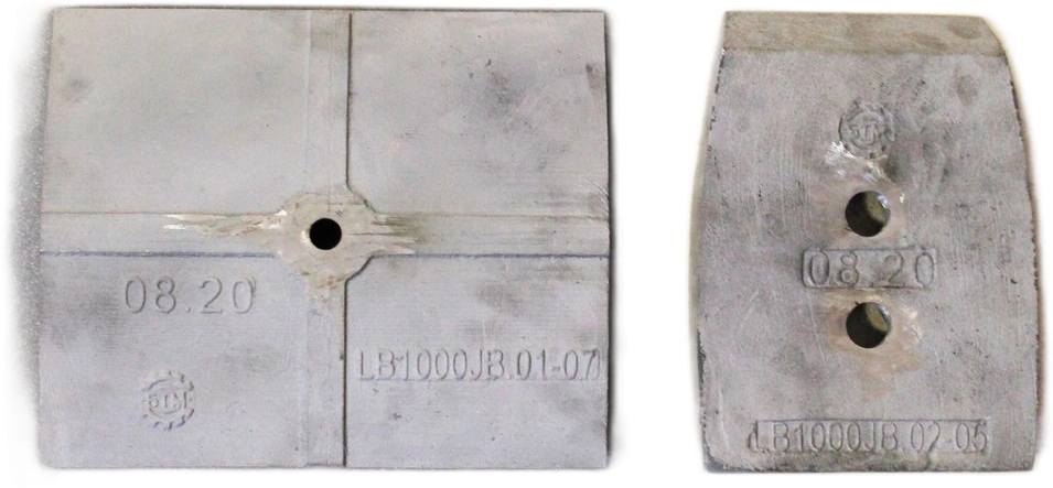 Лопатка LB1000JB.02-05, Изнашивающийся лист LB1000JB.01-07